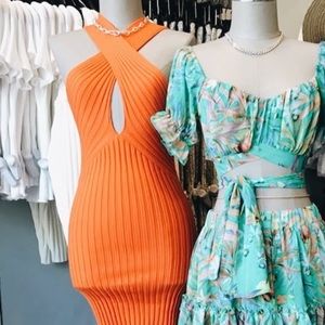 Lilyful crisscross halter dress